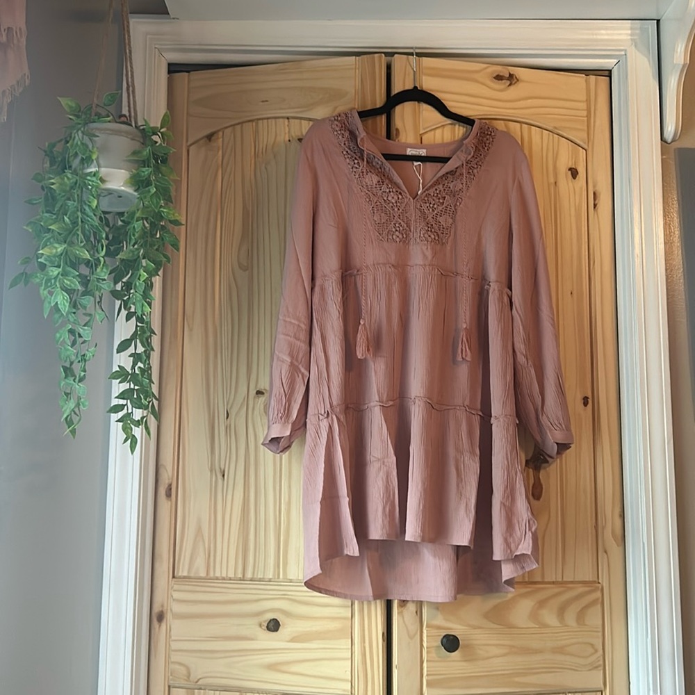 NWT Mud Pie Pink Dress Size S/M
